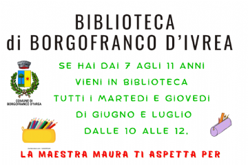 Biblioteca di Borgofranco d&#39;Ivrea - Compiti e attivit&#224; estive per bambini